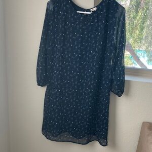 Hollister Navy Blue Sheer‎ Dress